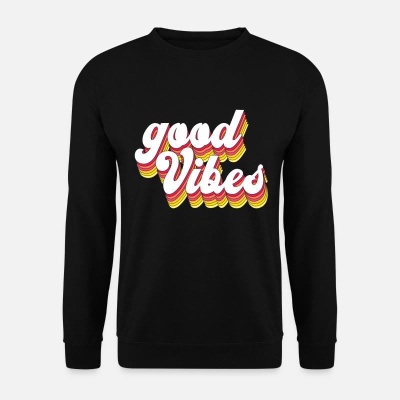 Good Vibes - Unisex Pullover - Schwarz