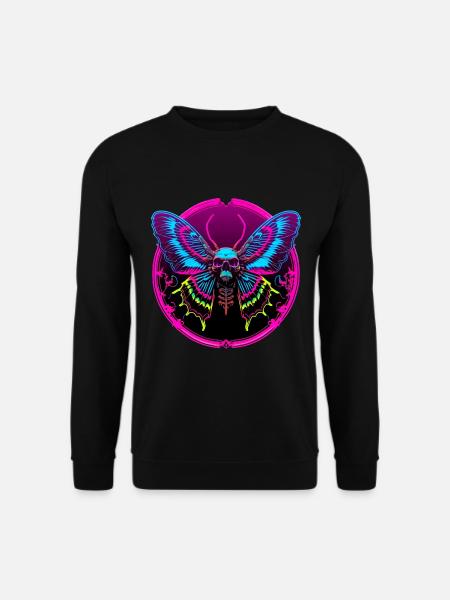 Skull Moth - Unisex Sweatshirt - black