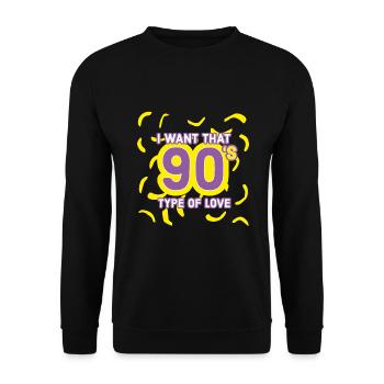 I Want That Type Of Love - Unisex Sweatshirt - black - Front - Alina (178cm) & Michal (187cm)