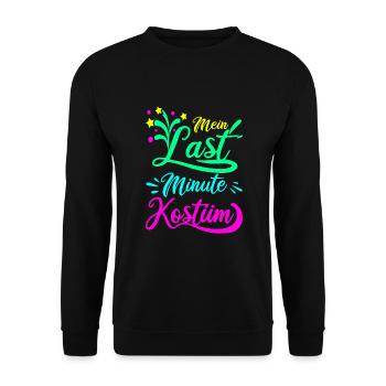 Fasching - Unisex Pullover - Schwarz - Vorne - Alina (178cm) & Michal (187cm)