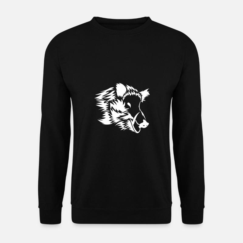 wild boar - Unisex Sweatshirt - black