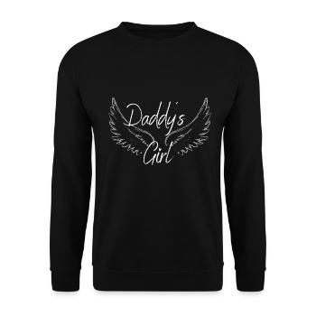 Fille à papa, fille à papa, fille - Sweat-shirt Unisexe - noir - Devant - Alina (178cm) & Michal (187cm)