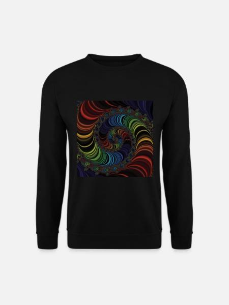 Fractal #X4 - Unisex Sweatshirt - black