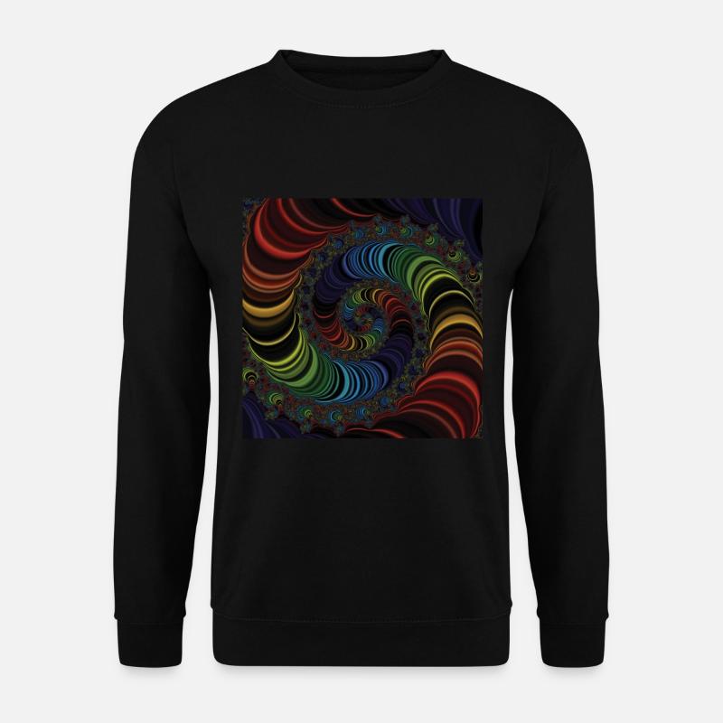Fractal #X4 - Unisex Sweatshirt - black