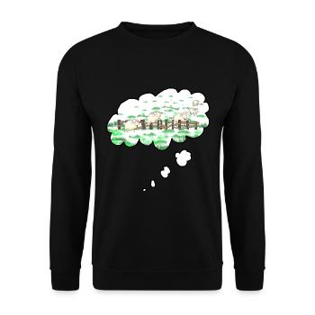 Counting sheep - Unisex Sweatshirt - black - Front - Alina (178cm) & Michal (187cm)