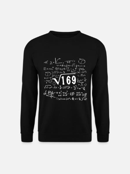 Root 169 Birthday Mathematics - Unisex Sweatshirt - black