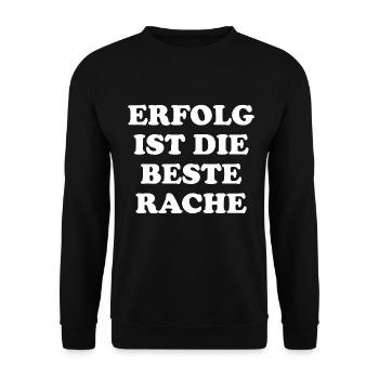 Success is the best revenge - Unisex Sweatshirt - black - Front - Alina (178cm) & Michal (187cm)