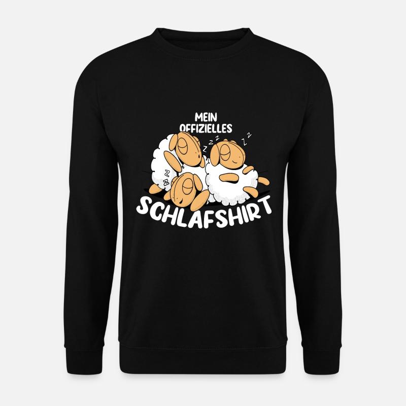 MEIN OFFIZIELLES SCHLAFSHIRT - Unisex Pullover - Schwarz