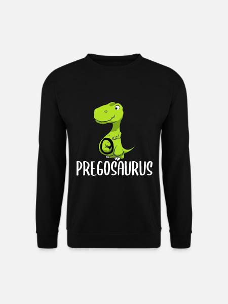 Pregosaurus Schwangerschaft Mutterschaft - Unisex Pullover - Schwarz