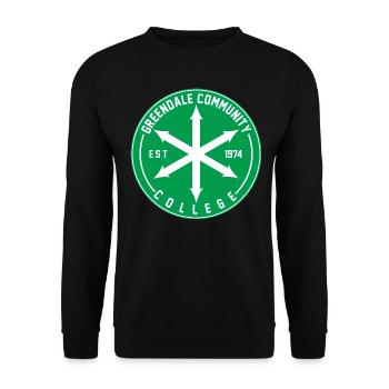 Community Graphic - Unisex Sweatshirt - black - Front - Alina (178cm) & Michal (187cm)