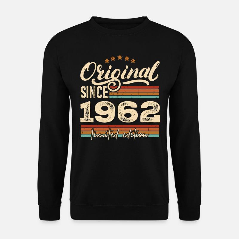 Original 1962 Jahrgang - 1962 Geburtstagsgeschenk - Unisex Pullover - Schwarz