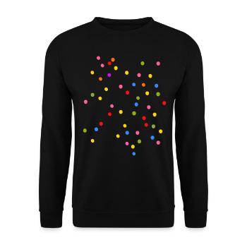 Confettis Carnaval Coloré - Sweat-shirt Unisexe - noir - Devant - Alina (178cm) & Michal (187cm)