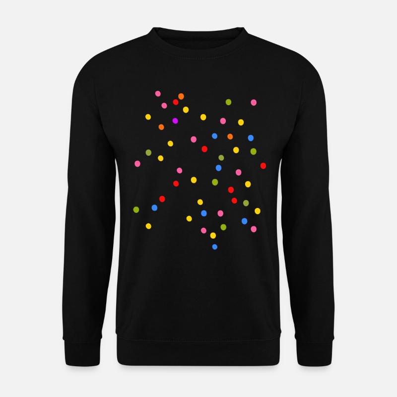 Konfetti Karneval bunt - Unisex Pullover - Schwarz
