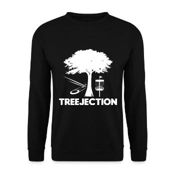 Treejection Disc Golf - Unisex Sweatshirt - black - Front - Alina (178cm) & Michal (187cm)