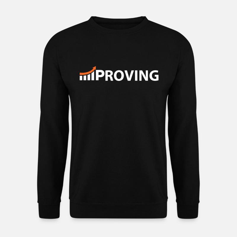Improving - Verbessern - Unisex Pullover - Schwarz