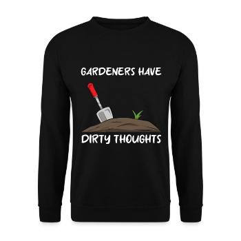 Lustiger Gärtner Gärtnerei - Unisex Pullover - Schwarz - Vorne - Alina (178cm) & Michal (187cm)