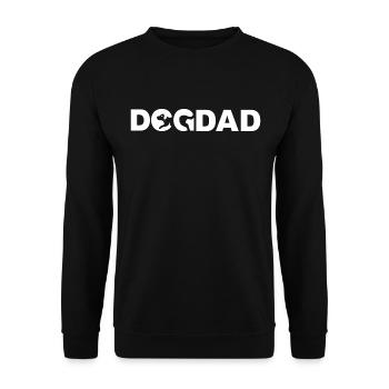 Dog Dad - Hundevater - Unisex Pullover - Schwarz - Vorne - Alina (178cm) & Michal (187cm)