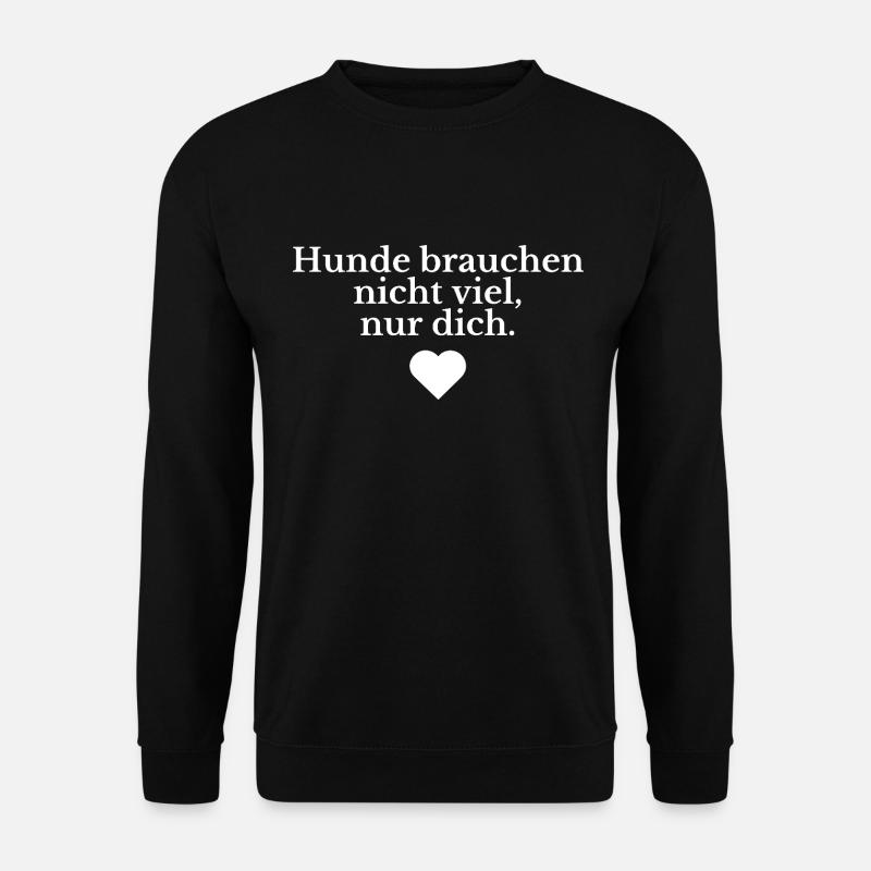 Beau dicton de chien - Sweat-shirt Unisexe - noir
