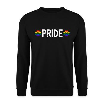 LGBTQ Pride Month Retro pride Regenbogen - Unisex Pullover - Schwarz - Vorne - Alina (178cm) & Michal (187cm)