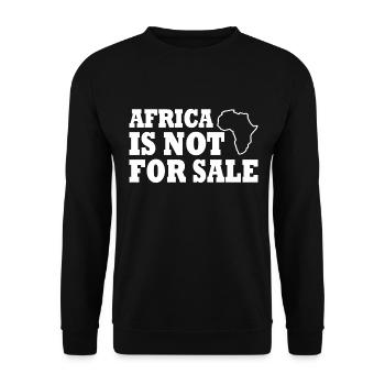 africa is not for sale - Sweat-shirt Unisexe - noir - Devant - Alina (178cm) & Michal (187cm)