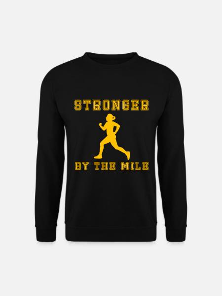 Lustiger Ultramarathon Marathonläufer - Unisex Pullover - Schwarz