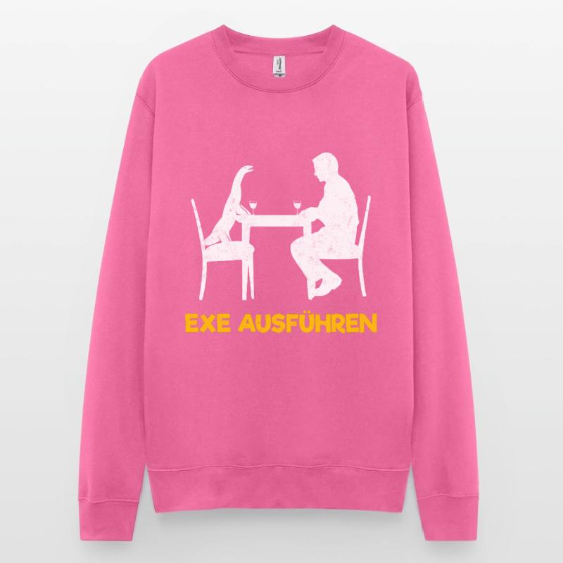 exe run computer scientist programmer admin Unisex Sweatshirt