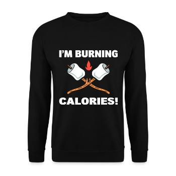 Lustige Fitnessdiät Wohnmobil - Unisex Pullover - Schwarz - Vorne - Alina (178cm) & Michal (187cm)