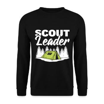 Scout Leader Scouter - Unisex Pullover - Schwarz - Vorne - Alina (178cm) & Michal (187cm)