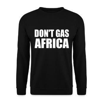 don't gas africa - Sweat-shirt Unisexe - noir - Devant - Alina (178cm) & Michal (187cm)