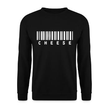 Cheese code (cheese code) - Unisex Sweatshirt - black - Front - Alina (178cm) & Michal (187cm)