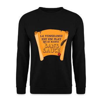 La vengeance humour Kamelotte - Sweat-shirt Unisexe - noir - Devant - Alina (178cm) & Michal (187cm)
