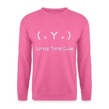 Small Tits Club - Kuriose Buchstabenanordnung - Unisex Pullover - Pink - Vorne