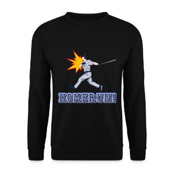 Baseball à coups de circuit - Sweat-shirt Unisexe - noir - Devant - Alina (178cm) & Michal (187cm)