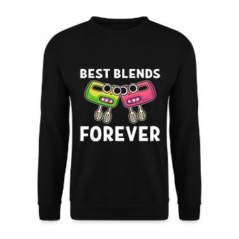 Best Blends Forever Kochen oder Koch - Unisex Pullover - Schwarz - Vorne - Alina (178cm) & Michal (187cm)
