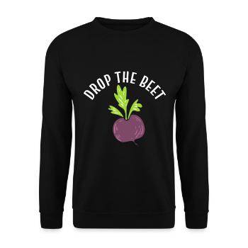 Drop The Beet Botaniker - Unisex Pullover - Schwarz - Vorne - Alina (178cm) & Michal (187cm)