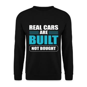 Lustiger Mechaniker Handwerker - Unisex Pullover - Schwarz - Vorne - Alina (178cm) & Michal (187cm)