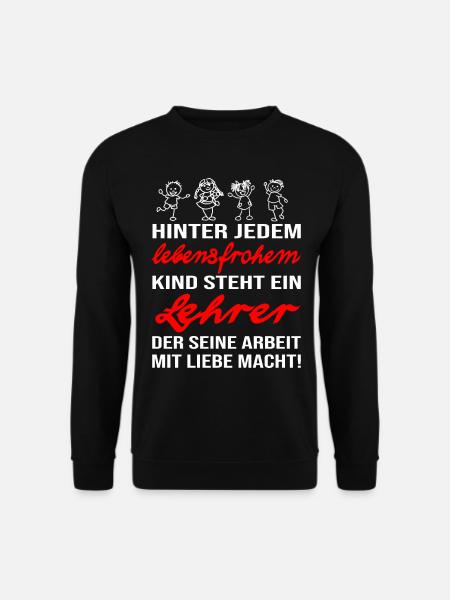 Lehrer der seinem Job liebt. Kindererziehung - Unisex Pullover - Schwarz