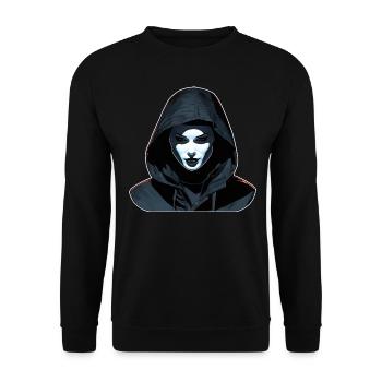 Fille gothique en sweat à capuche - Sweat-shirt Unisexe - noir - Devant - Alina (178cm) & Michal (187cm)
