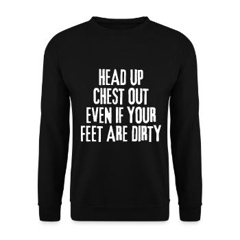 toller Spruch Design - Unisex Pullover - Schwarz - Vorne - Alina (178cm) & Michal (187cm)