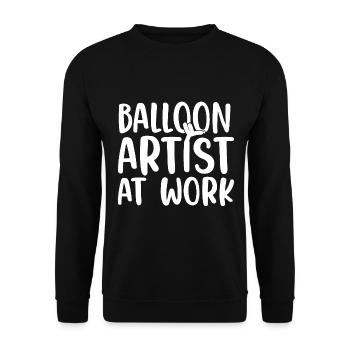 Modèle de ballon Artistes De ballons Animaux de ballon - Sweat-shirt Unisexe - noir - Devant - Alina (178cm) & Michal (187cm)