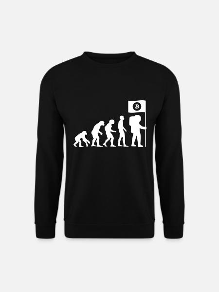 Bitcoin Crypto HODL Evolution - Unisex Sweatshirt - black
