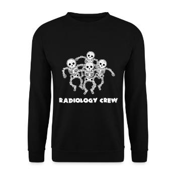 Radiology Crew Radiologist - Unisex Sweatshirt - black - Front - Alina (178cm) & Michal (187cm)