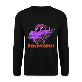 Fanatiques de musique rock Roctopus - Sweat-shirt Unisexe - noir - Devant - Alina (178cm) & Michal (187cm)