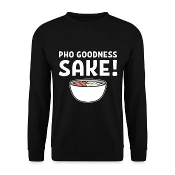 Vietnamesisches Essen Vietnamesisch - Unisex Pullover - Schwarz - Vorne - Alina (178cm) & Michal (187cm)
