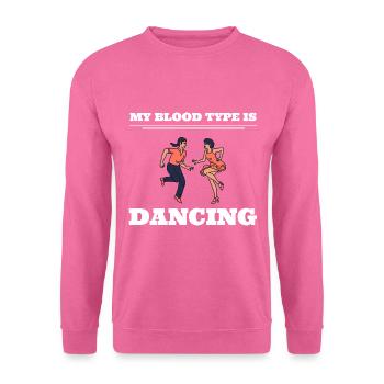 My Blood Type Is Dancing Zeitgenössischer Tänzer - Unisex Pullover - Pink - Vorne