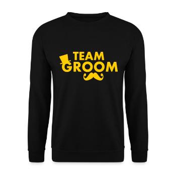 Team groom - Sweat-shirt Unisexe - noir - Devant - Alina (178cm) & Michal (187cm)