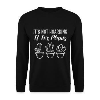 Ce n’est pas de la thésaurisation si ce sont des plantes Gärtner - Sweat-shirt Unisexe - noir - Devant - Alina (178cm) & Michal (187cm)