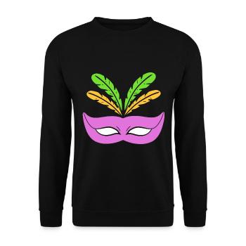Mardi Gras Mask Mardi Gras Performer - Unisex Pullover - Schwarz - Vorne - Alina (178cm) & Michal (187cm)