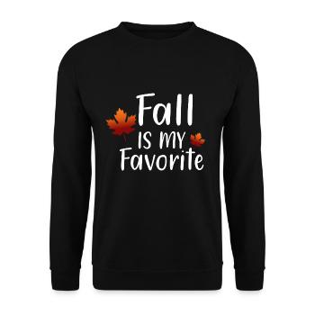 Fall Is My Favorite - Unisex Sweatshirt - black - Front - Alina (178cm) & Michal (187cm)