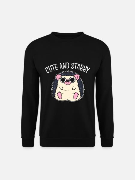 Netter Igel Tierpfleger - Unisex Pullover - Schwarz